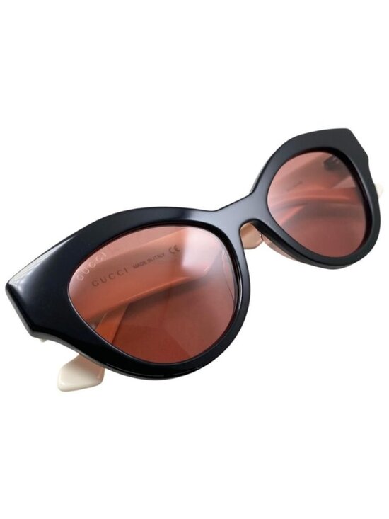 Gucci Sunglasses Double Black White Pink Eyewear main image 6